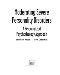 صورة الغلاف: Moderating Severe Personality Disorders 1st edition 9780471717720