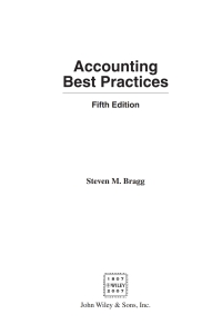 صورة الغلاف: Accounting Best Practices 5th edition 9780470081822