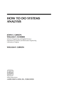 Cover image: How to Do Systems Analysis 1st edition 9780470007655