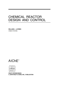 Cover image: Chemical Reactor Design and Control 1st edition 9780470097700