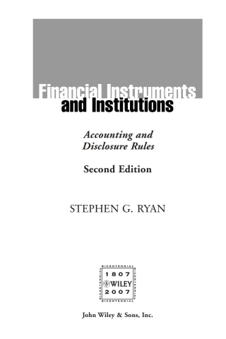 Imagen de portada: Financial Instruments and Institutions 2nd edition 9780470040379