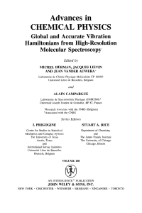 Imagen de portada: Global and Accurate Vibration Hamiltonians from High-Resolution Molecular Spectroscopy: Global and Accurate Vibration Hamiltonians from High-Resolution Molecular Spectroscopy 1st edition 9780471328438