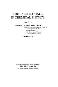 Cover image: Excited State in Chemical Physics, Part 2 1st edition 9780471051190