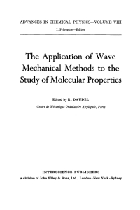 Imagen de portada: Application of Wave Mechanical Methods to the Study of Mechanical Properties 1st edition 9780470196700