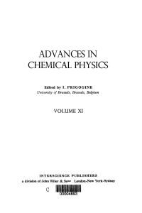 Cover image: Advances in Chemical Physics 1st edition 9780470143575