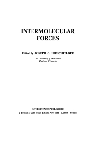 صورة الغلاف: Intermolecular Forces 1st edition 9780470400678