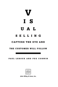 Cover image: Visual Selling 1st edition 9780471793618