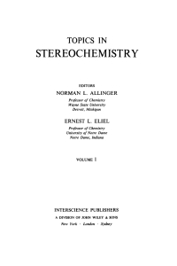 Imagen de portada: Topics in Stereochemistry 1st edition 9780470024652