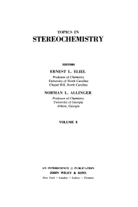 Imagen de portada: Topics in Stereochemistry 1st edition 9780471237556