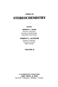 Imagen de portada: Topics in Stereochemistry 1st edition 9780471043447