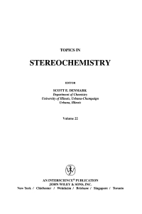 Cover image: Topics in Stereochemistry 1st edition 9780471253167