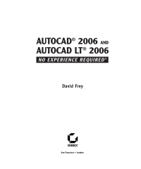 Cover image: AutoCAD 2006 and AutoCAD LT 2006 1st edition 9780782144147