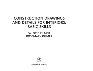 Cover image: Construction Drawings and Details for Interiors 1st edition 9780471109532