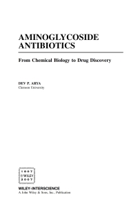 صورة الغلاف: Aminoglycoside Antibiotics 1st edition 9780471743026
