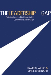 Cover image: The Leadership Gap: Building Leadership Capacity for Competitive Advantage 1st edition 9780470835685