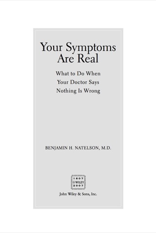 Imagen de portada: Your Symptoms Are Real 1st edition 9780471740285