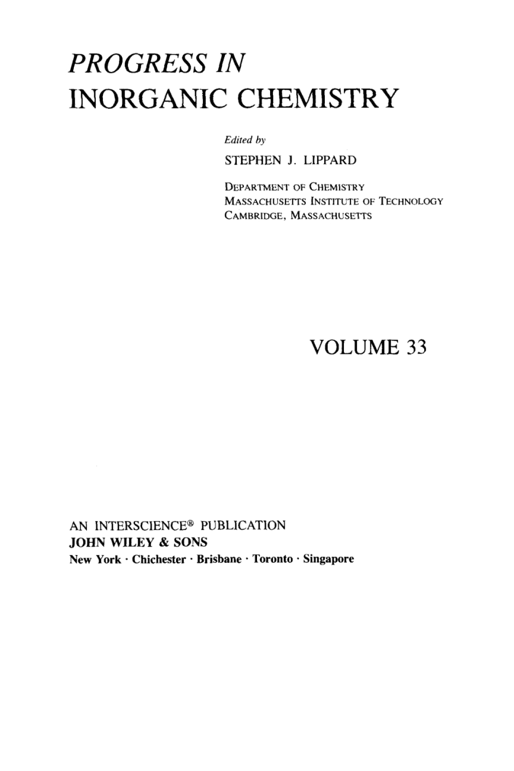 ISBN 9780471803348 product image for Progress in Inorganic Chemistry - 1st Edition (eBook) | upcitemdb.com
