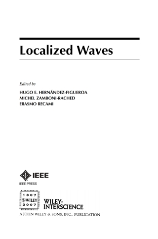 Cover image: Localized Waves 1st edition 9780470108857