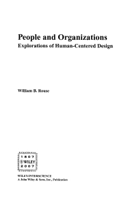 Cover image: People and Organizations 1st edition 9780470099049
