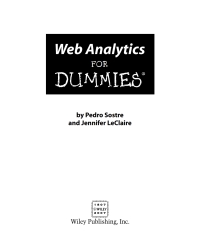 Cover image: Web Analytics For Dummies 1st edition 9780470098240