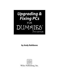 Cover image: Upgrading and Fixing PCs For Dummies 7th edition 9780470121023