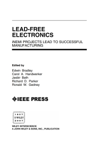 Cover image: Lead-Free Electronics: iNEMI Projects Lead to Successful Manufacturing 1st edition 9780471448877