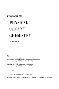 Imagen de portada: Progress in Physical Organic Chemistry 1st edition 9780471833567