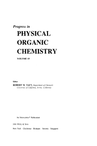 Imagen de portada: Progress in Physical Organic Chemistry 1st edition 9780471814740