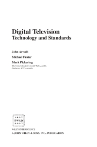 Imagen de portada: Digital Television: Technology and Standards 1st edition 9780470147832