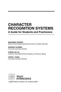Cover image: Character Recognition Systems 1st edition 9780471415701