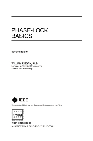 Cover image: Phase-Lock Basics 2nd edition 9780470118009