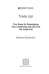 Cover image: Trade-Up! 1st edition 9781118767337