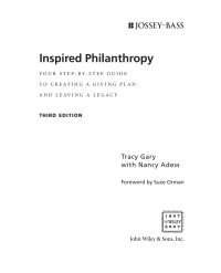 Cover image: Inspired Philanthropy 3rd edition 9780787996529
