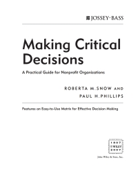 Imagen de portada: Making Critical Decisions 1st edition 9780787976361