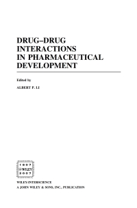 Cover image: Drug-Drug Interactions in Pharmaceutical Development 1st edition 9780471794417