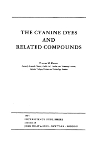 Imagen de portada: The Cyanine Dyes and Related Compounds 99th edition 9780470381816