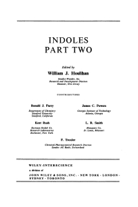 Imagen de portada: Indoles, Part 2 99th edition 9780471375012