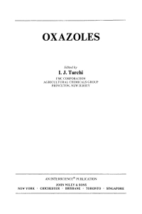 Imagen de portada: Oxazoles 1st edition 9780471869580