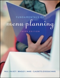 表紙画像: Fundamentals of Menu Planning 3rd edition 9780470072677