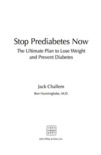 Titelbild: Stop Prediabetes Now 1st edition 9780470411636