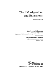 Imagen de portada: The EM Algorithm and Extensions 2nd edition 9780471201700