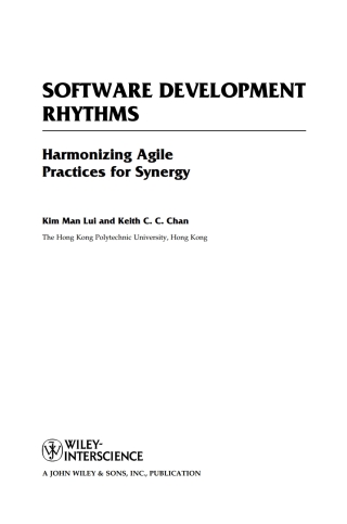 Imagen de portada: Software Development Rhythms 1st edition 9780470073865