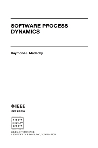 Cover image: Software Process Dynamics 1st edition 9780471274551