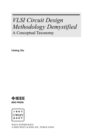 Cover image: VLSI Circuit Design Methodology Demystified 1st edition 9780470127421
