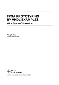 Cover image: FPGA Prototyping by VHDL Examples: Xilinx Spartan-3 Version 1st edition 9780470185315