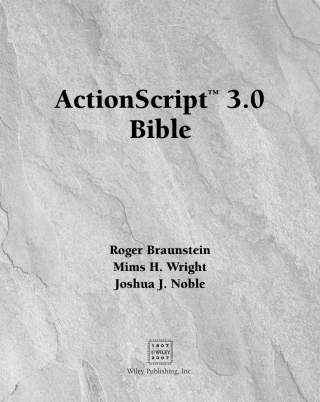 Imagen de portada: ActionScript 3.0 Bible 1st edition 9780471792710