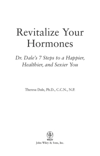 Cover image: Revitalize Your Hormones 1st edition 9780471655558
