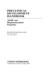 Cover image: Preclinical Development Handbook 1st edition 9780470248478