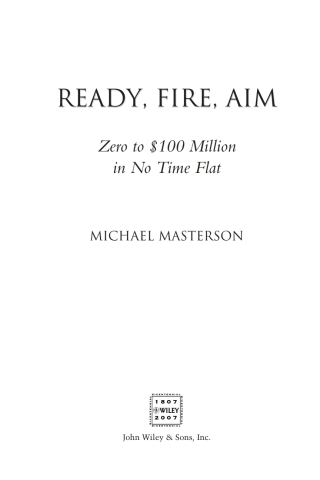 Imagen de portada: Ready, Fire, Aim 1st edition 9781119086857