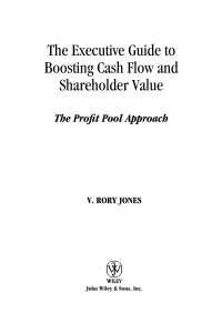 Cover image: The Executive Guide to Boosting Cash Flow and Shareholder Value 1st edition 9780470138960